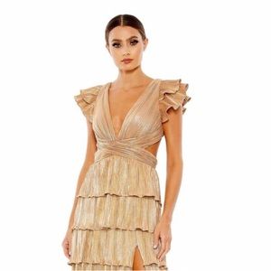 Ienna Mac Duggal Gold Tier Gown